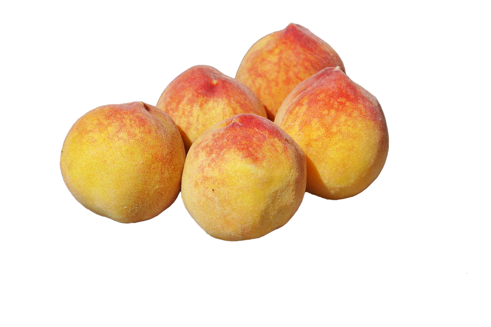 Fresh Peaches Group Transparent Background PNG