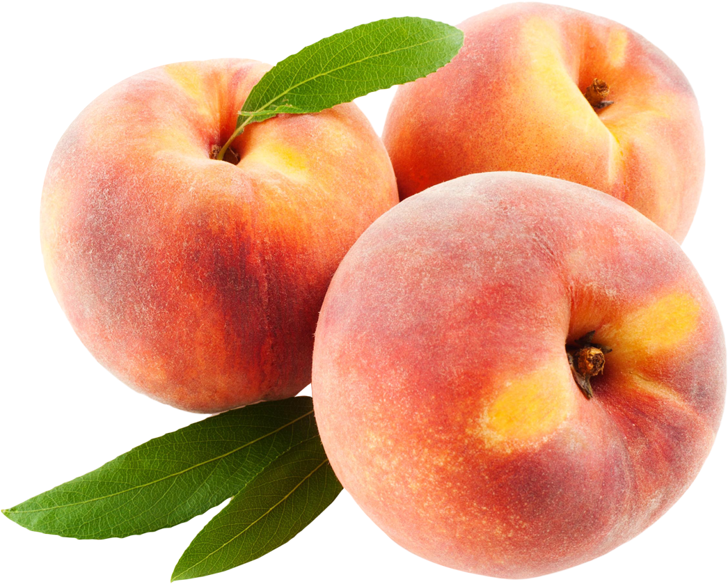 Fresh Peacheswith Leaf.png PNG