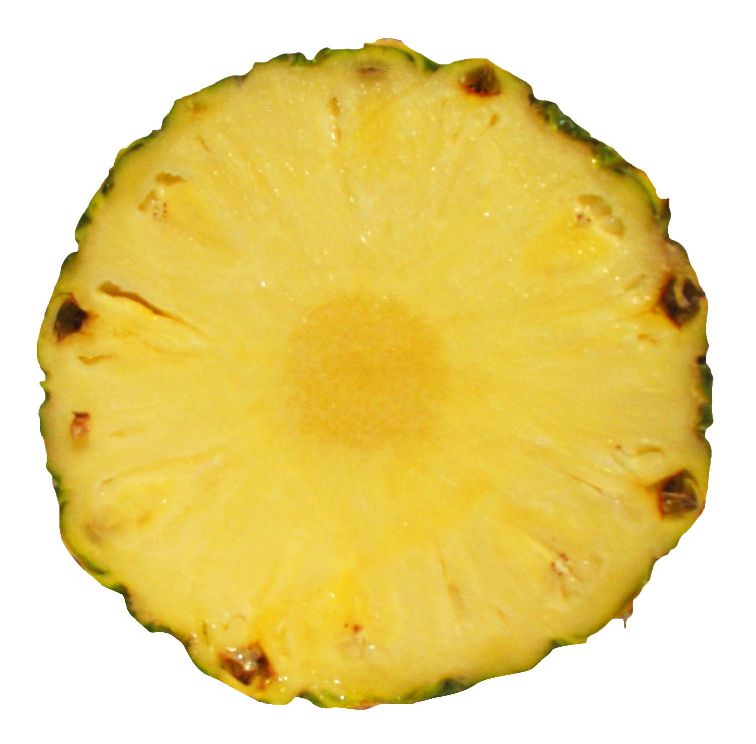 Fresh Pineapple Slice Transparent Background PNG