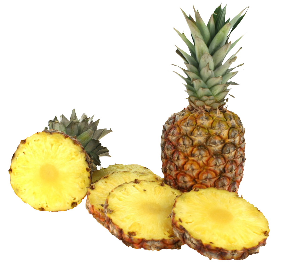 Fresh Pineappleand Slices.png PNG