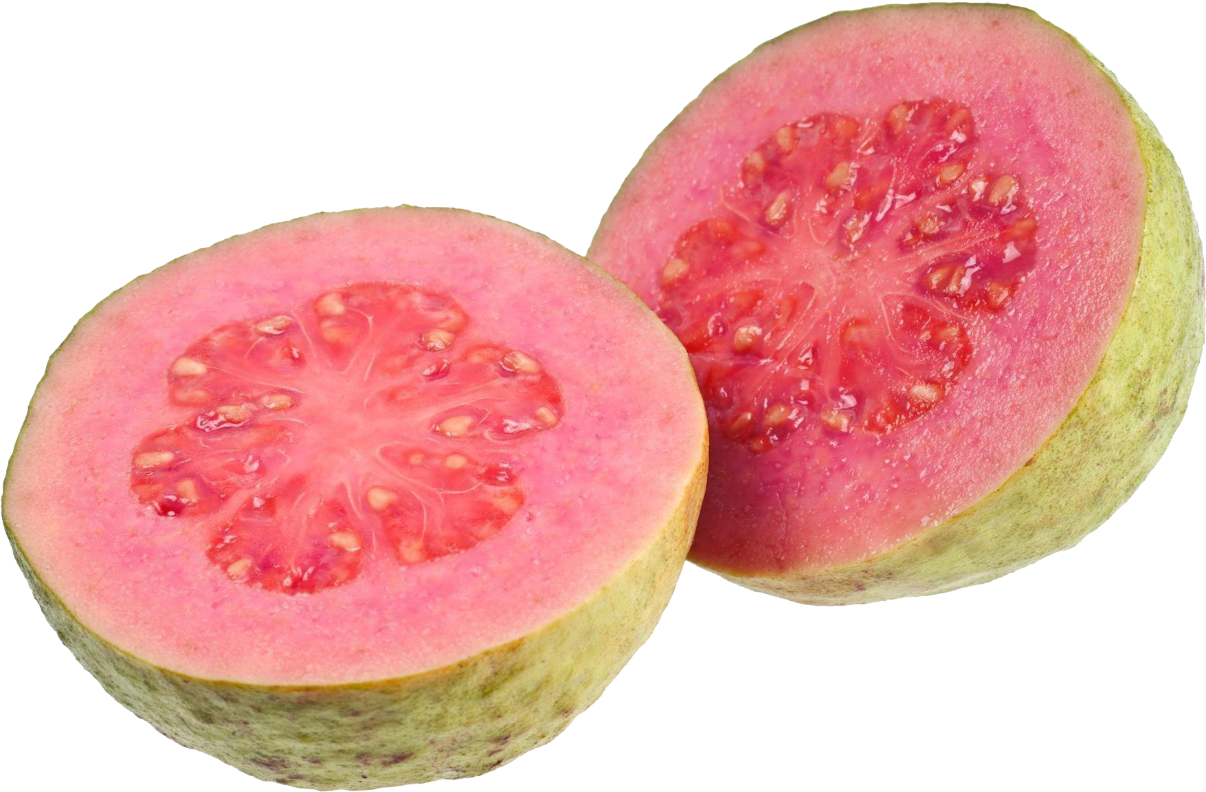 Fresh Pink Guava Halves PNG