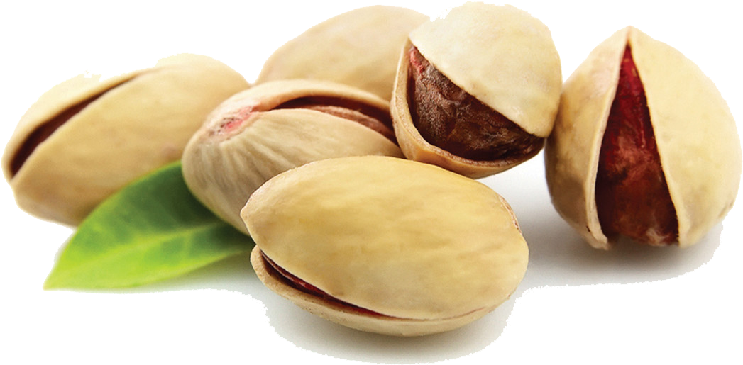 Fresh Pistachios White Background PNG