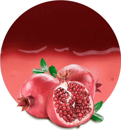 Fresh Pomegranate Fruit Circle Background PNG