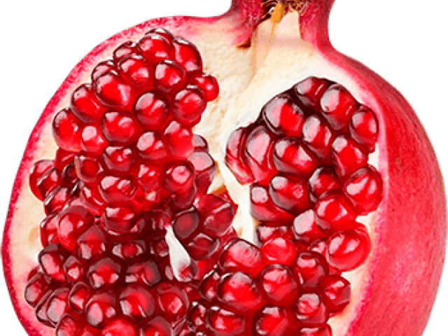 Fresh Pomegranate Half Cut PNG