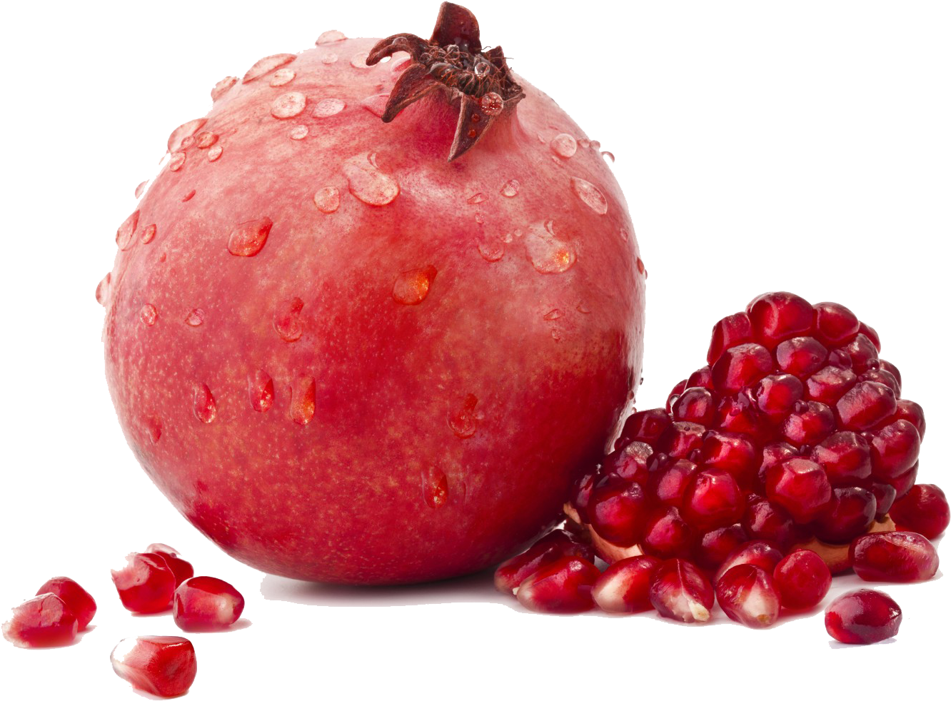 Fresh Pomegranateand Seeds Isolated PNG