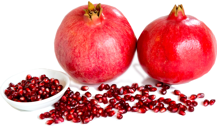 Fresh Pomegranatesand Seeds PNG