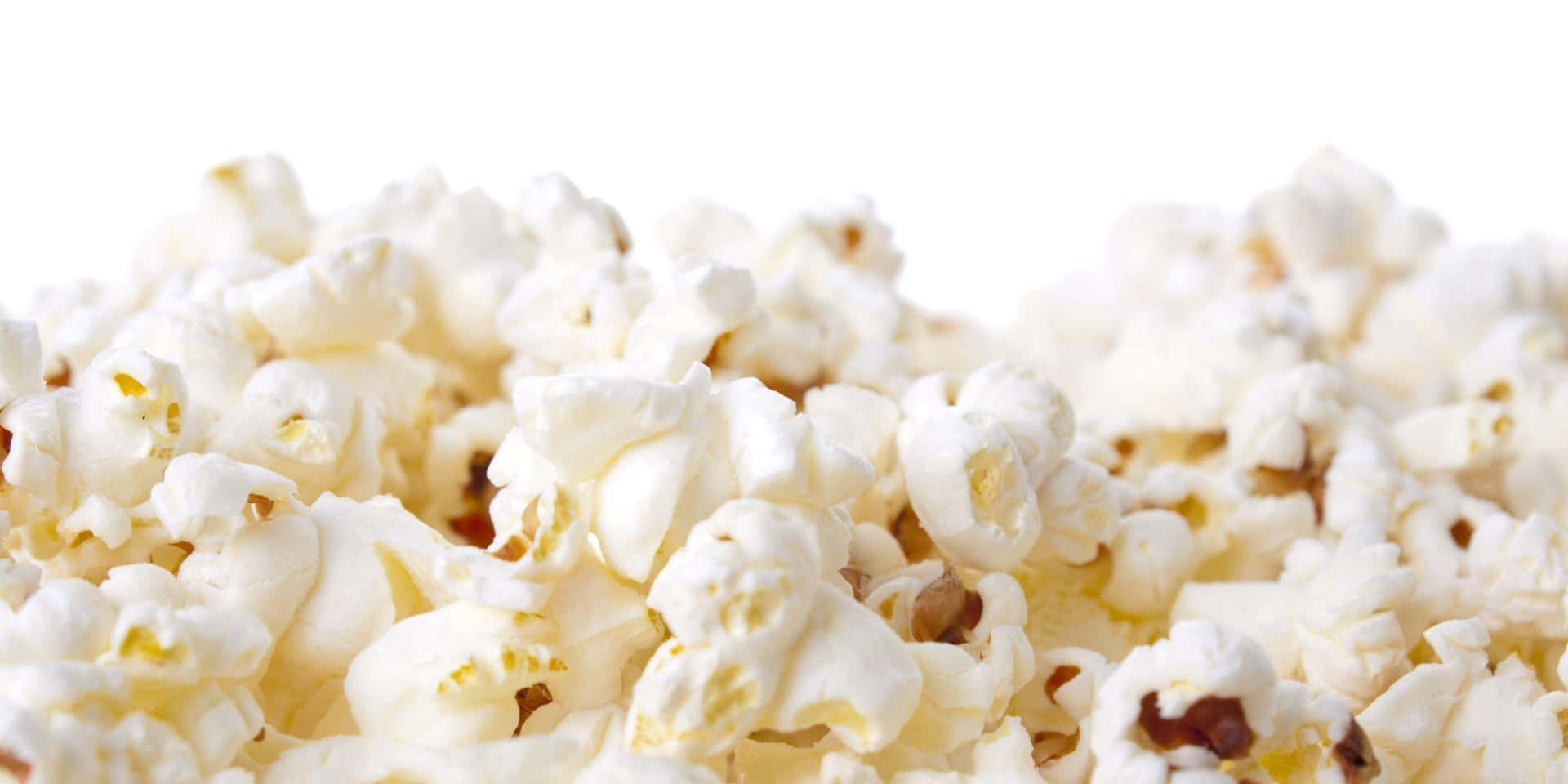 Vers Gepofte Witte Popcorn Achtergrond Achtergrond