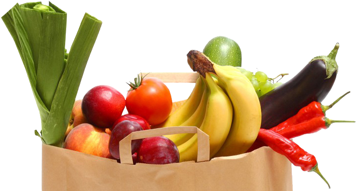 Fresh Produce Grocery Bag PNG