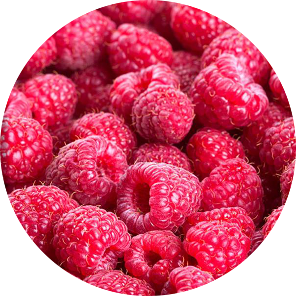 Fresh Raspberries Closeup PNG