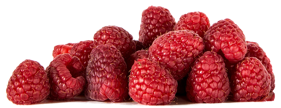 Fresh Raspberries Pile.png PNG