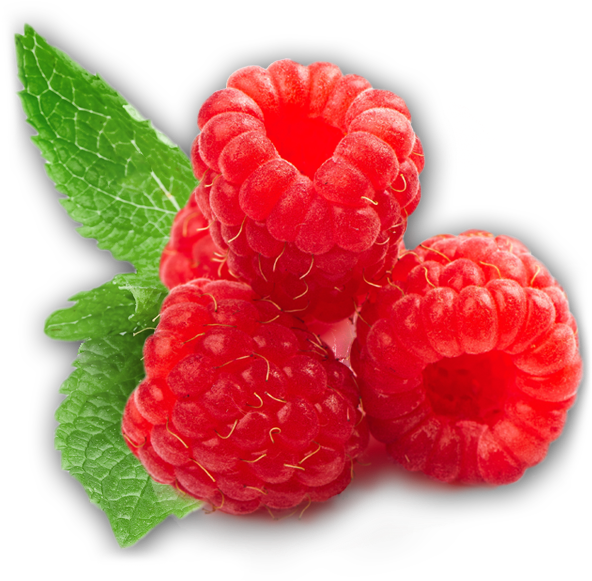 Fresh Raspberrieswith Leaf PNG