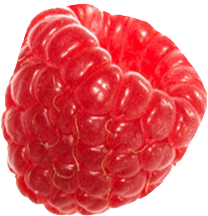 Fresh Raspberry Closeup.png PNG