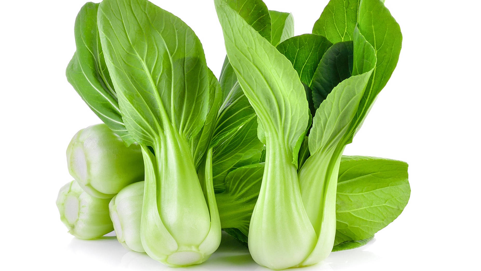 Fresh Raw Bok Choy Cabbages Wallpaper