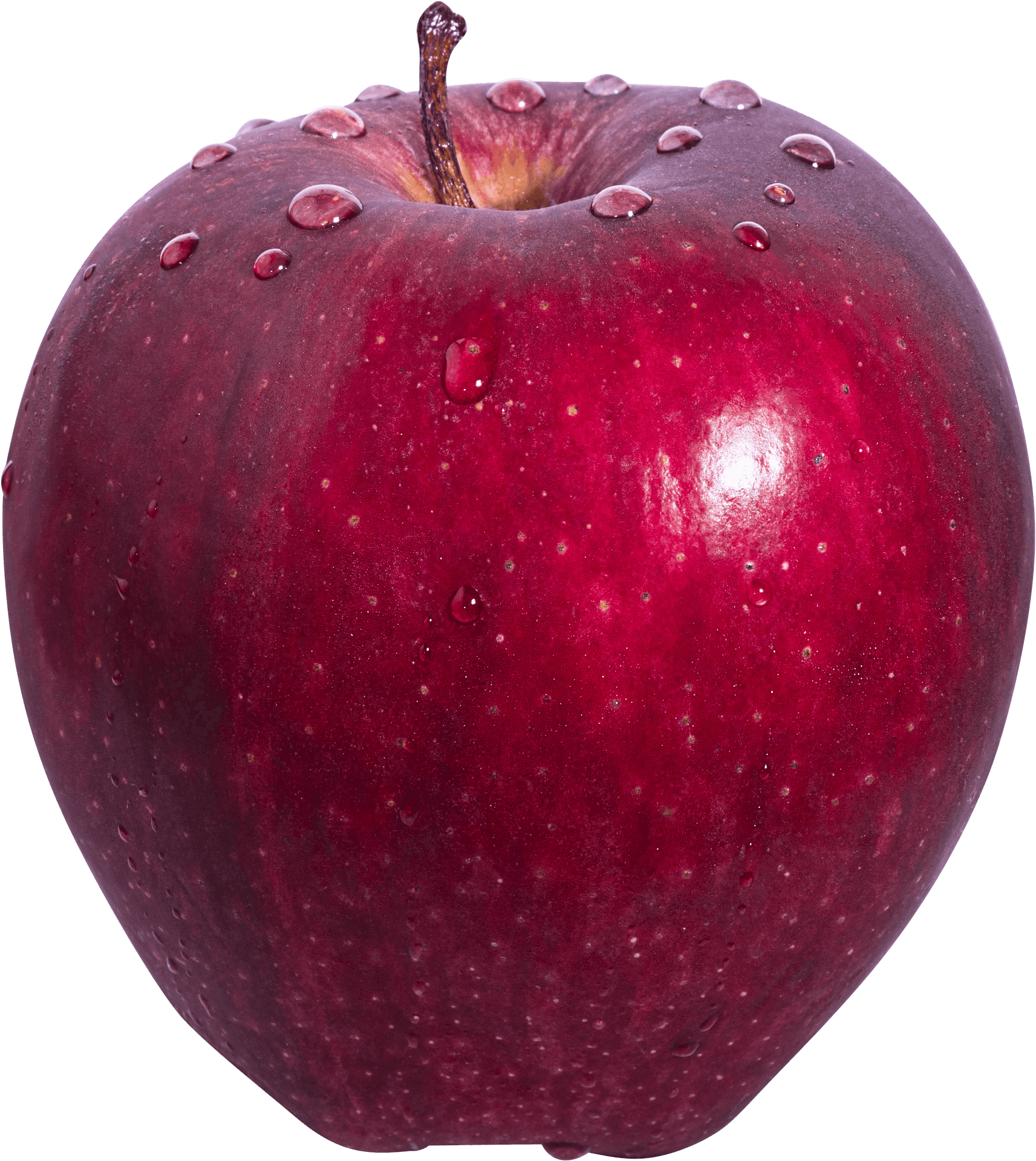 Fresh Red Applewith Water Droplets.png PNG