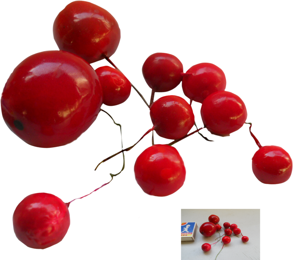 Fresh Red Cherries Transparent Background PNG