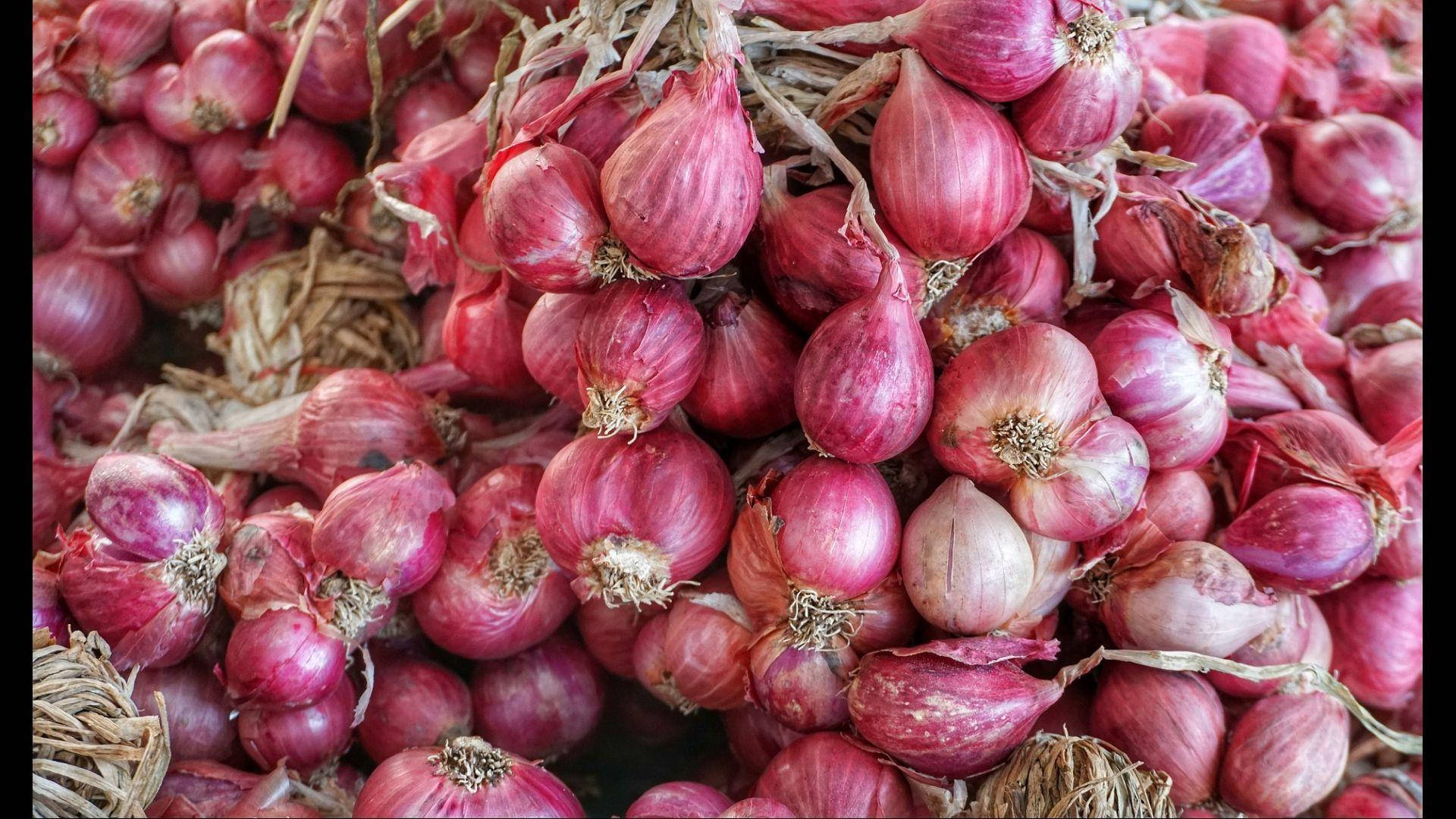 Fresh Red Onions Ideal For Any Recipe Wallpaper