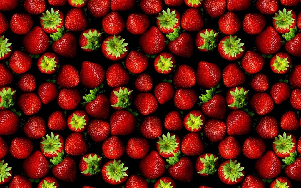 Fresh Red Strawberries Food Desktop