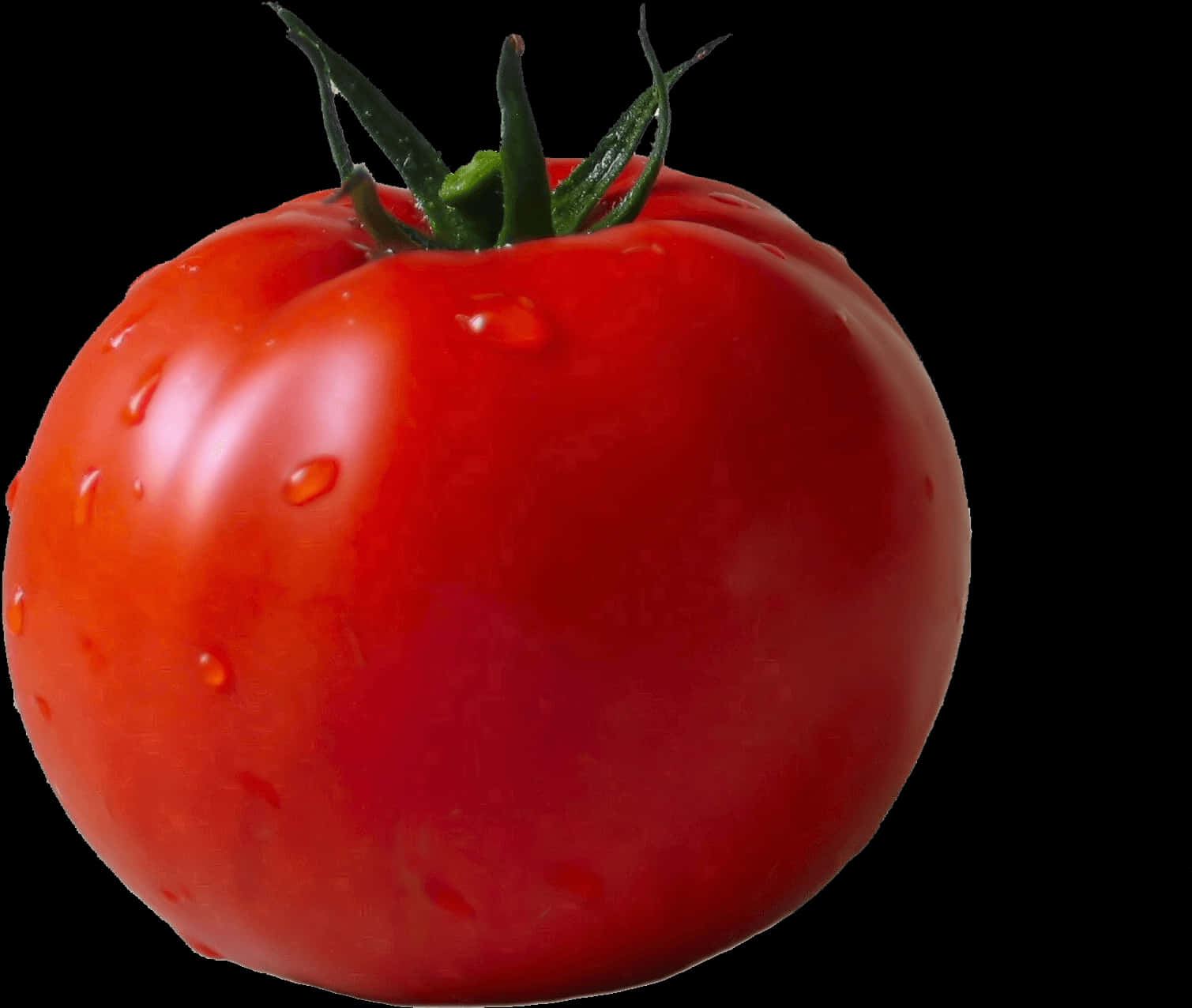 Fresh Red Tomatowith Water Droplets.jpg PNG