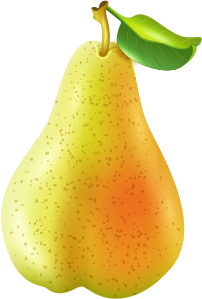 Fresh Ripe Pear Illustration PNG