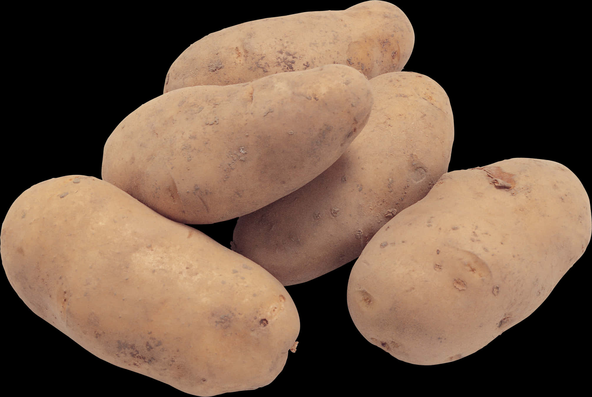 Fresh Russet Potatoes Isolated PNG