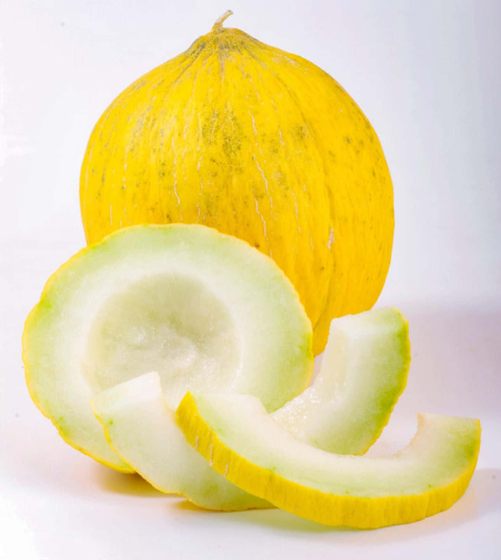 Fresh Sliced Casaba Melon Fruits Wallpaper