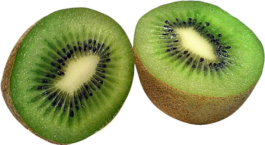 Fresh Sliced Kiwi Fruit PNG
