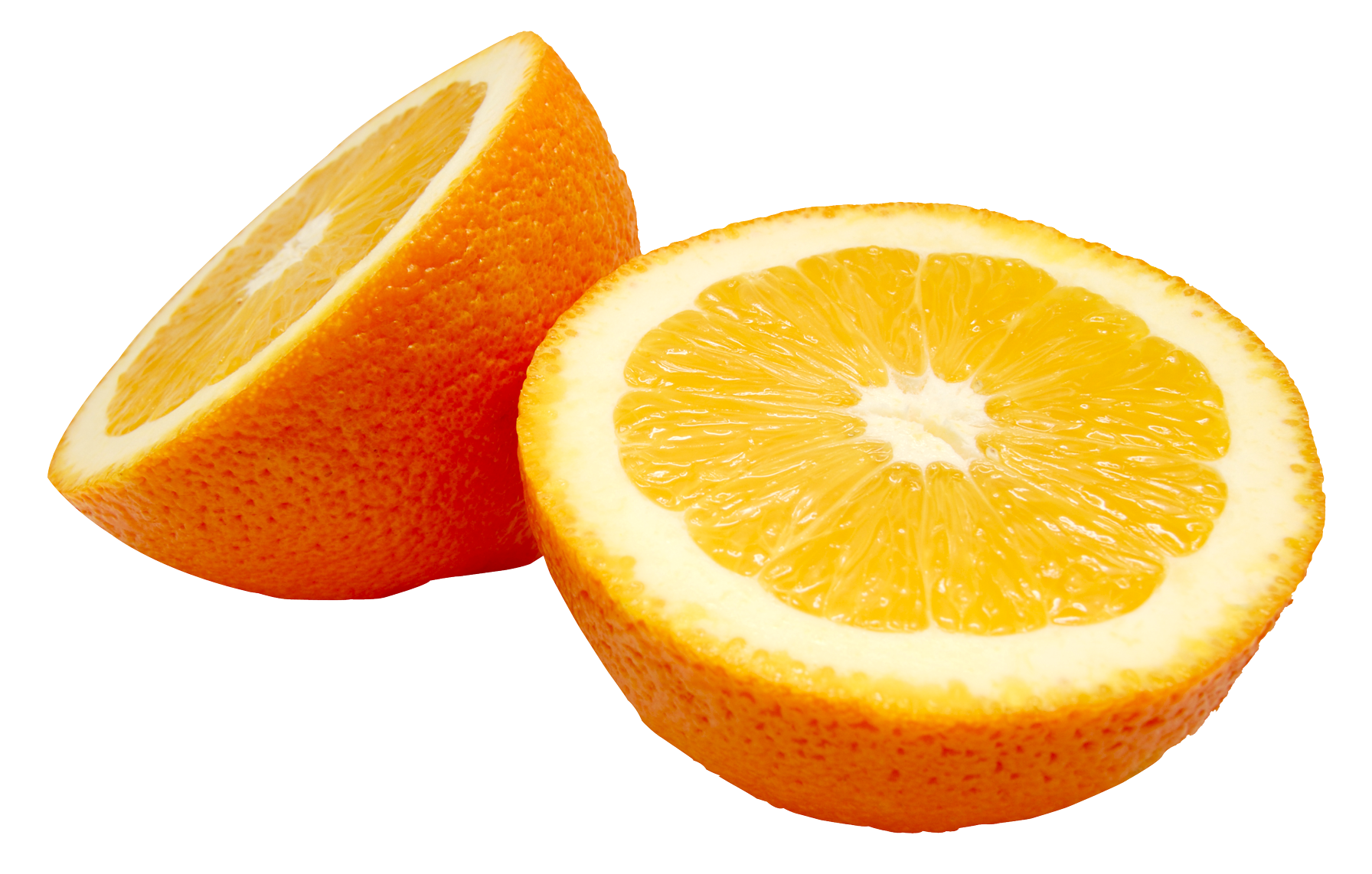 Fresh Sliced Orange Fruit PNG