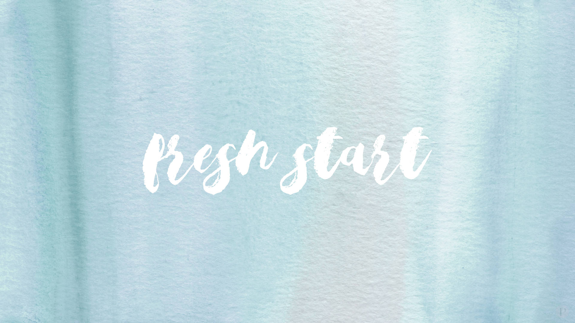 Fresh Start Simple Blue Aesthetic Wallpaper