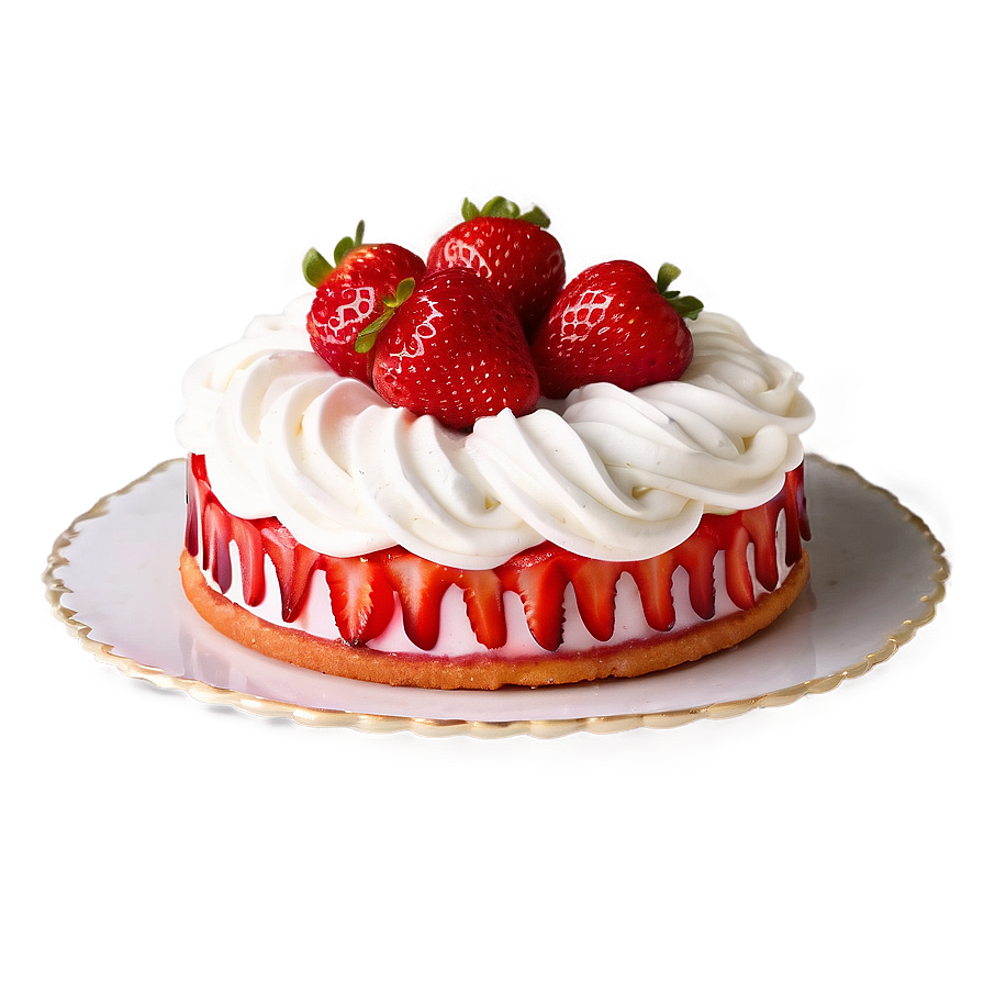 Fresh Strawberry Cake Png 88 PNG