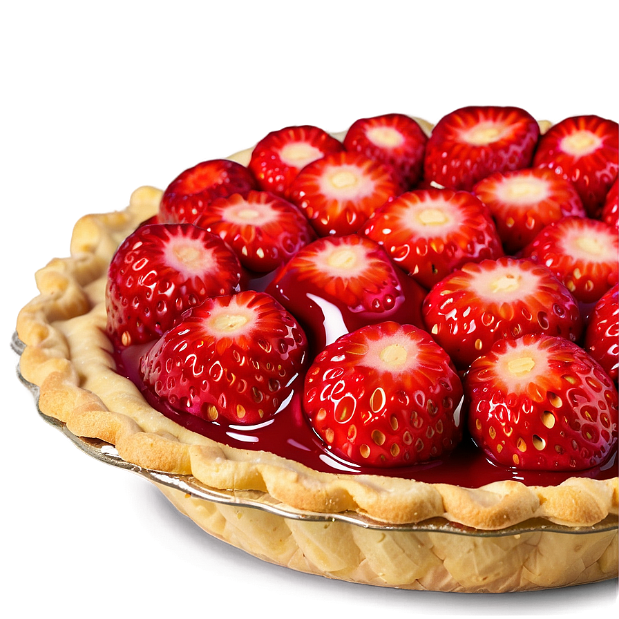 Fresh Strawberry Pie Png Ppu67 PNG