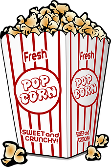 Fresh Sweet Crunchy Popcorn Bucket PNG