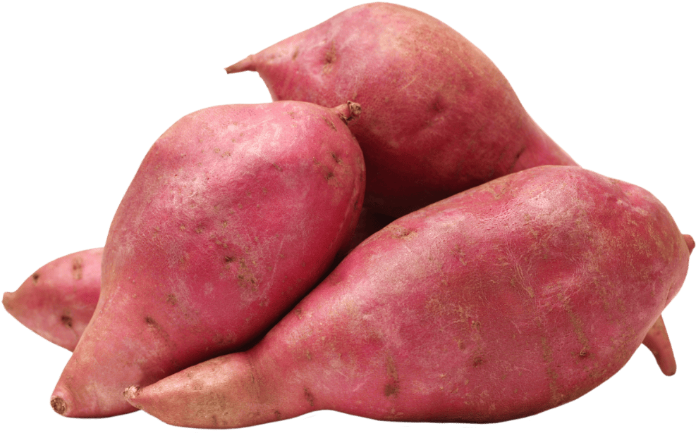 Fresh Sweet Potatoes Isolated PNG