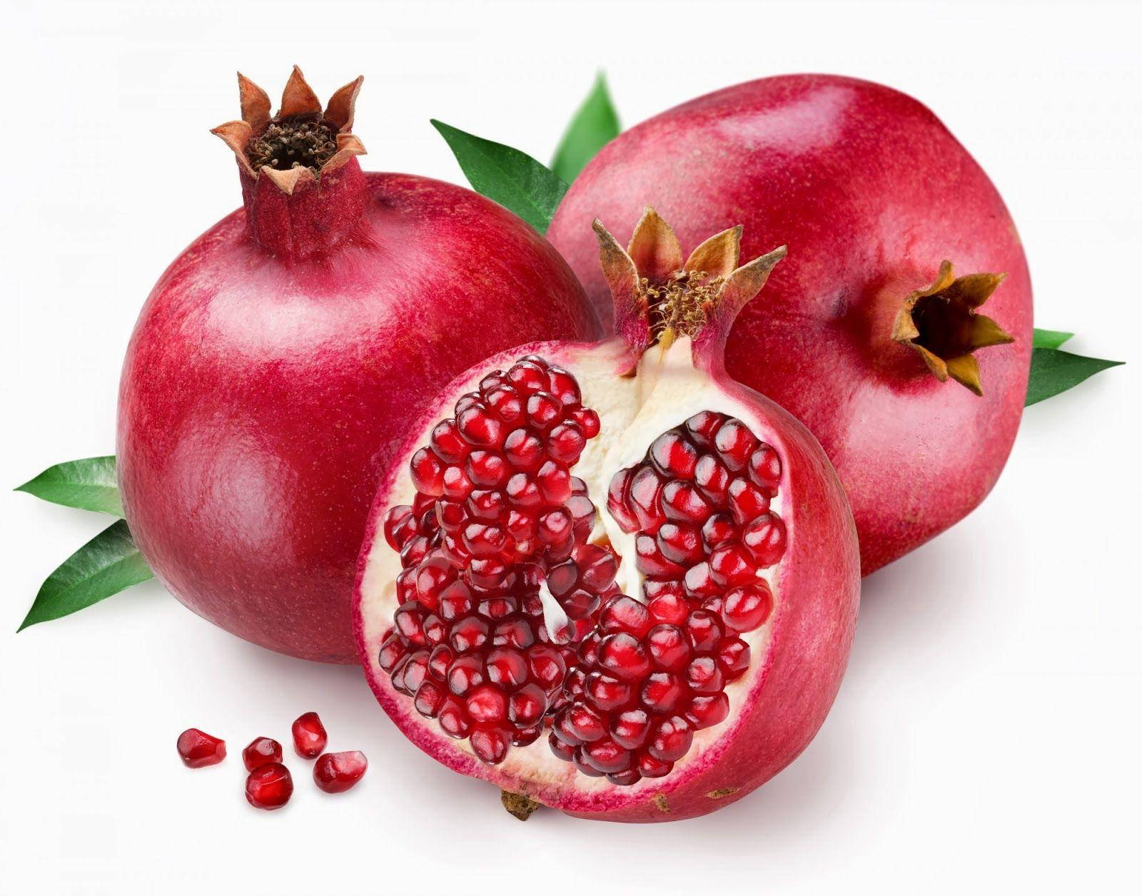 Fresh Three Pomegranate Fruits Wallpaper