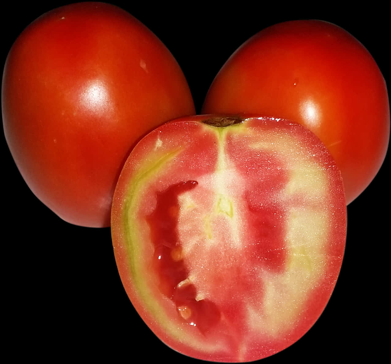 Fresh Tomatoesand Sliced Half PNG