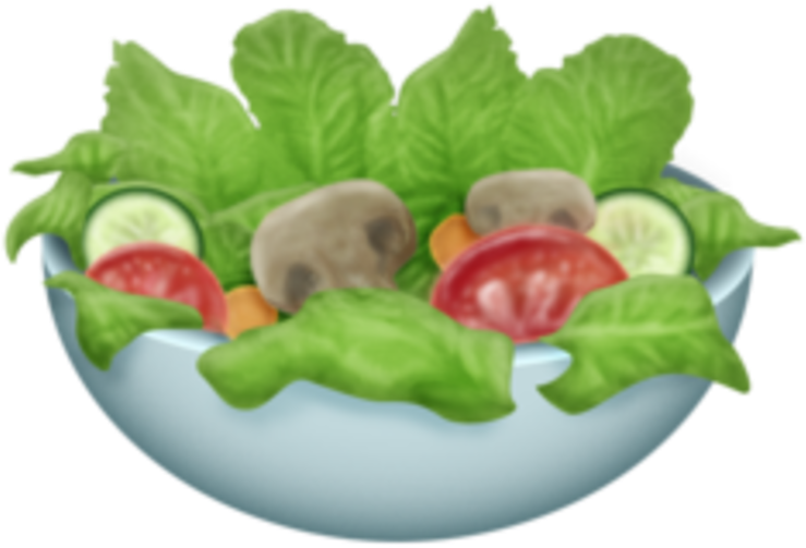 Fresh Vegetable Salad Bowl PNG