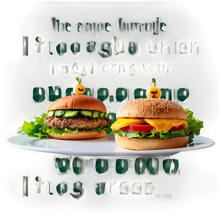 Fresh Veggie Burger Feast Png 69 PNG