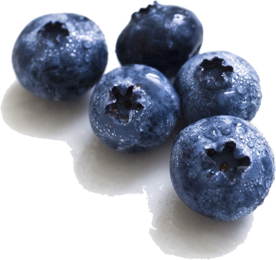 Fresh Water Dropletson Blueberries PNG