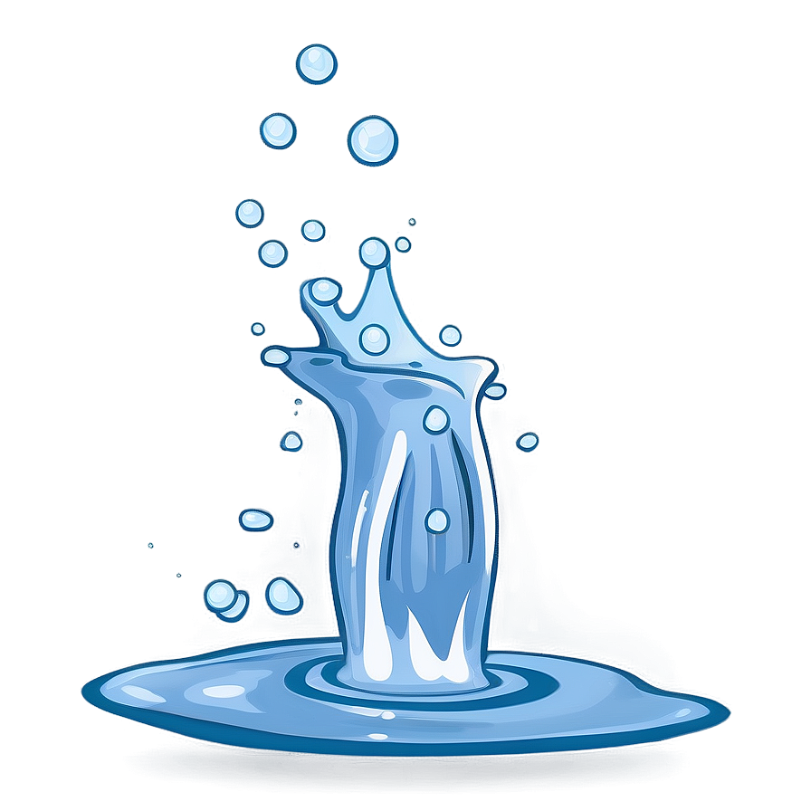 Fresh Water Splash Cartoon Png Cbe5 PNG