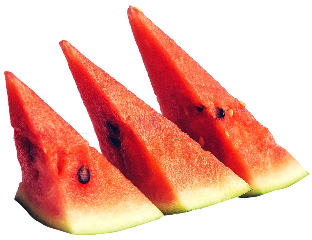Fresh Watermelon Slices PNG