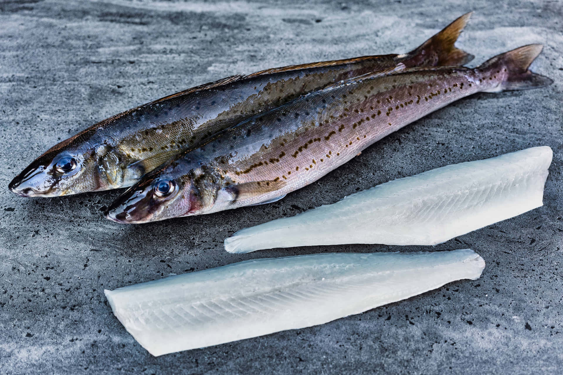 Fresh Whiting Fishand Filletson Ice Wallpaper