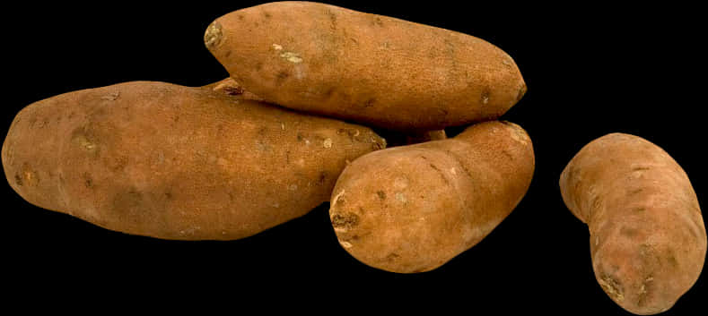 Fresh Whole Potatoes Isolated PNG