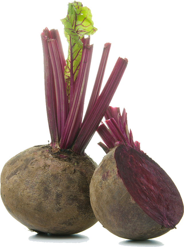 Fresh Wholeand Halved Beetroot PNG