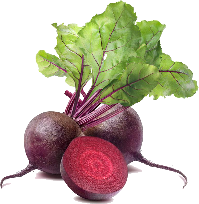 Fresh Wholeand Halved Beetroot PNG