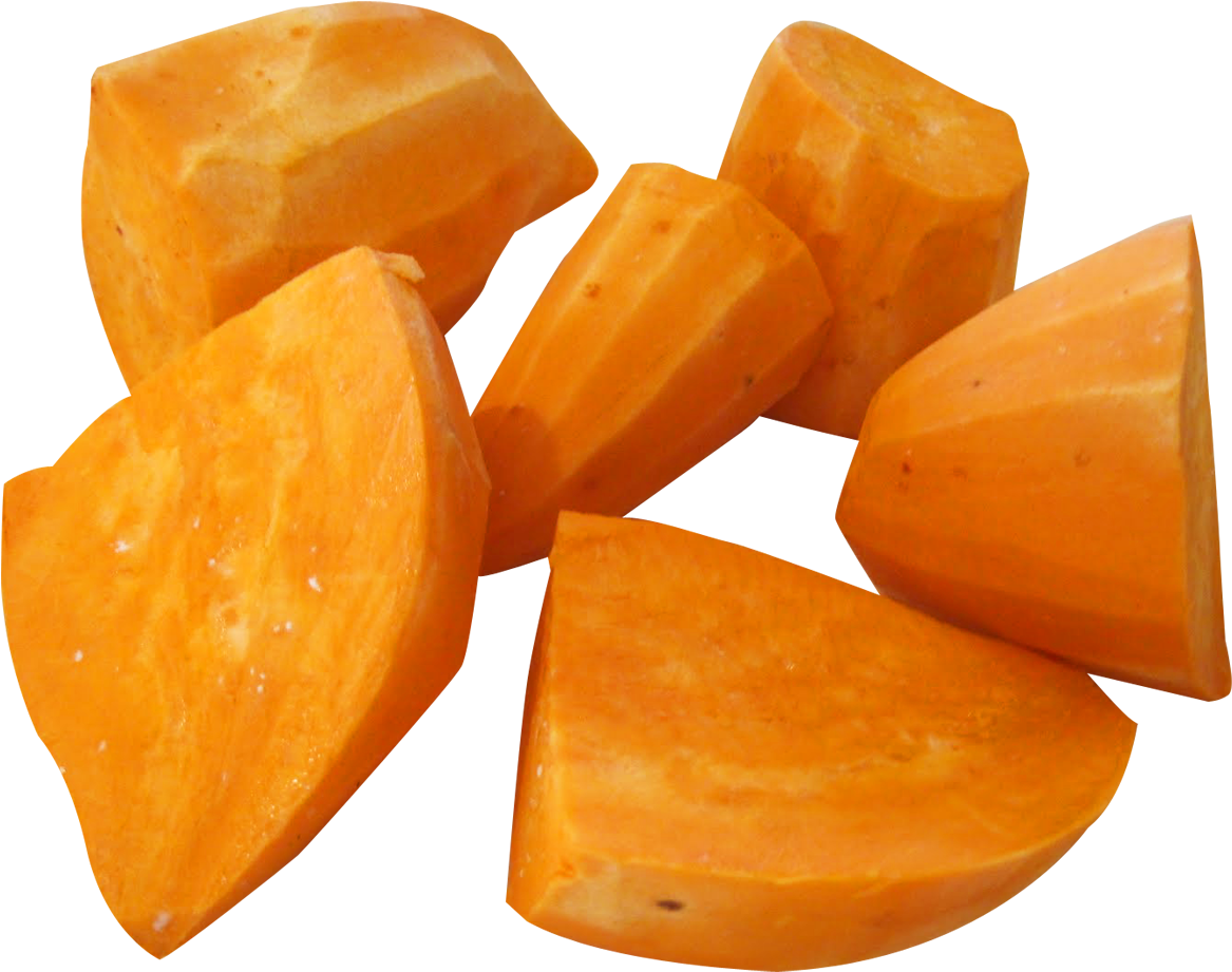 Fresh Yam Pieces Isolated PNG