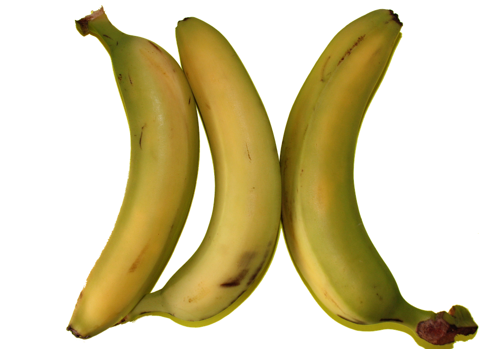 Fresh Yellow Bananas Isolated PNG