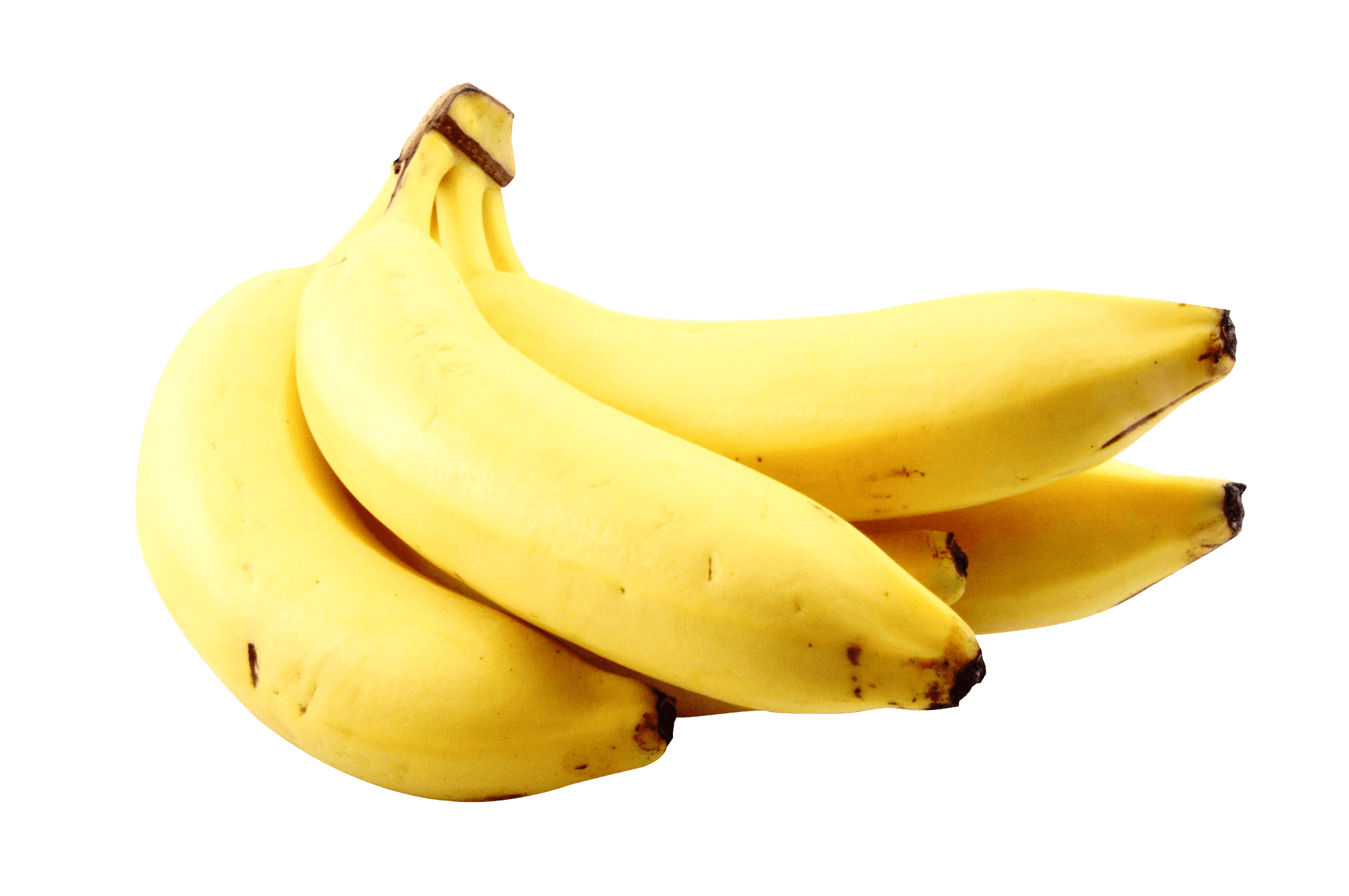 Fresh Yellow Bananas Transparent Background PNG
