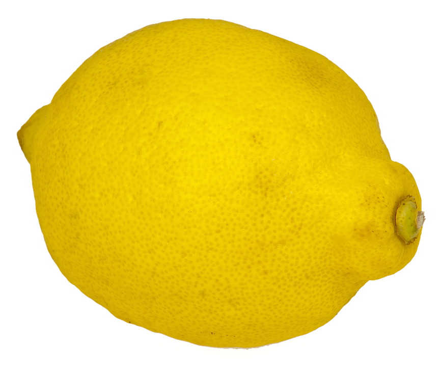 Fresh Yellow Lemon Isolated PNG