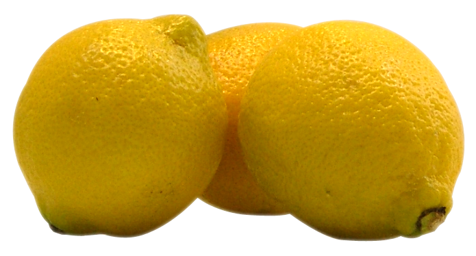 Fresh Yellow Lemons Isolated PNG