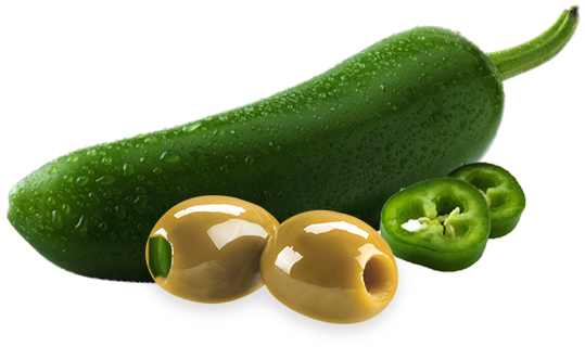 Fresh Zucchini Green Olives Jalapeno Slice PNG