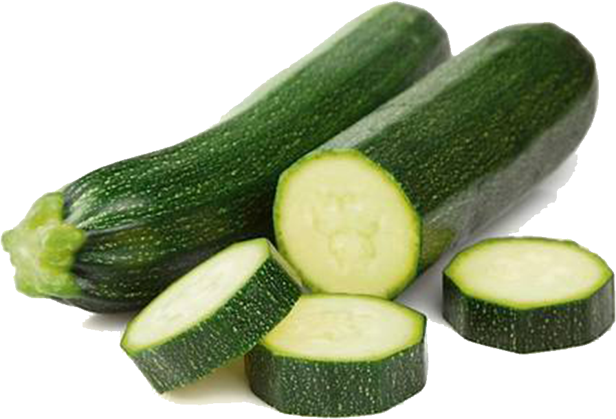 Fresh Zucchiniand Slices.png PNG